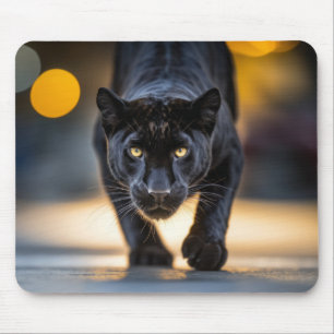 Panther Wildlife Animal auf der Straße Mousepad