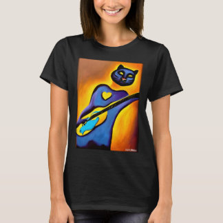 Panthergitarre Wildtier Musiker Raubkatze  T-Shirt