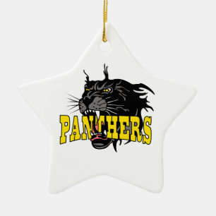 PANTHERS MASCOT KERAMIKORNAMENT