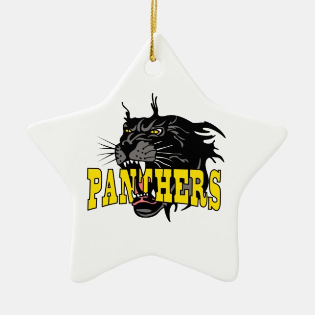 PANTHERS MASCOT KERAMIKORNAMENT (Vorne)