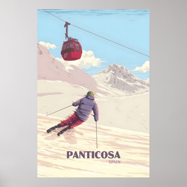 Panticosa Spanien Skigebiet Poster (Vorne)