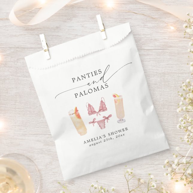 Panties & Palomas Brautparty Bachelorette Geschenktütchen (Ausgeschnitten)