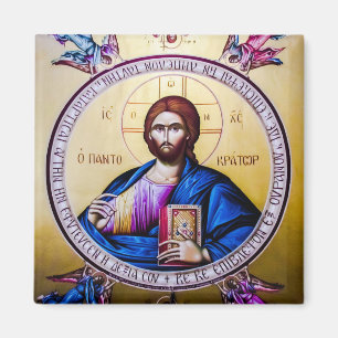 Pantokator Jesus Christus Engel Orthodoxe Symbol Magnet