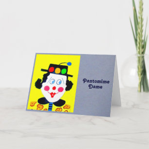 Pantomime Dame Card Karte