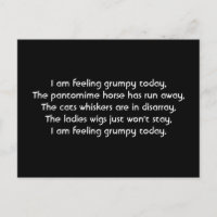 Pantomime. Gedicht. Schwarz-weiß