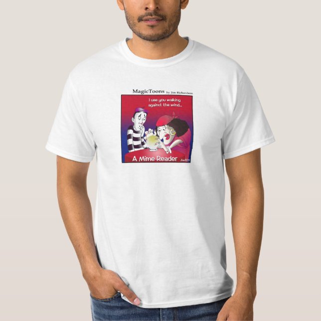 "Pantomime-Leser" MagicToons T - Shirt (Vorderseite)