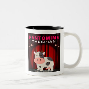 Pantomime Thespian - Kuh Zweifarbige Tasse
