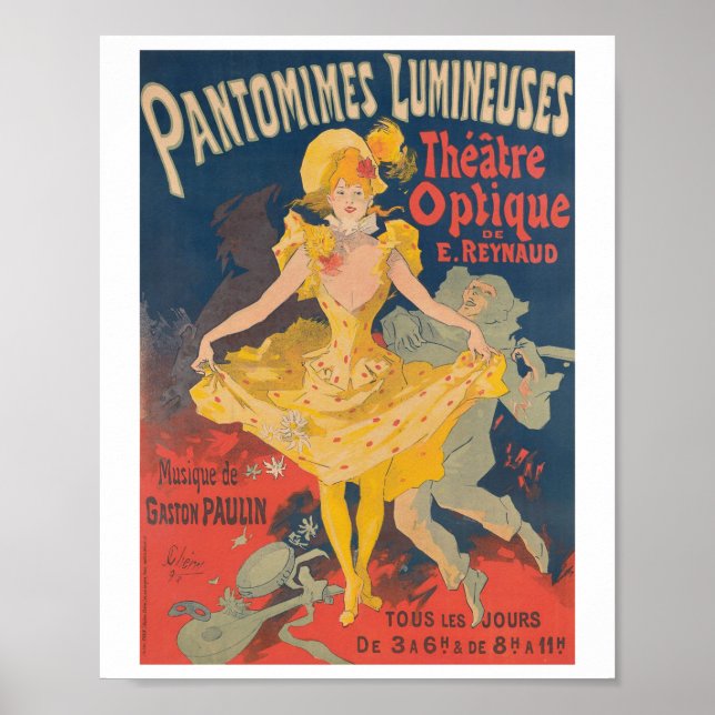 Pantomimes Lumineuses Poster (Vorne)