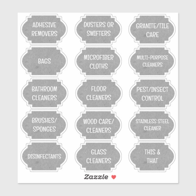 Pantry Room Vinyl Stickers Aufkleber (Blatt)