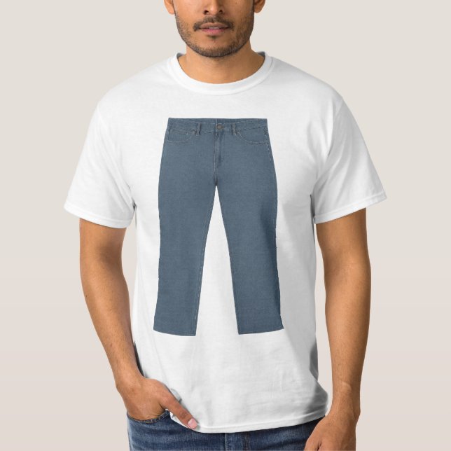 PANTS auf einem SHIRT - Funny Ironic | optische Il (Vorderseite)