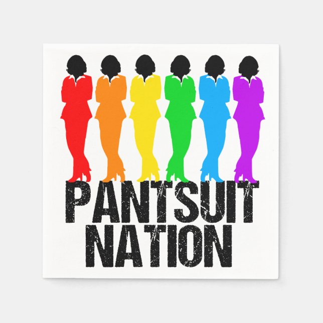 Pantsuit Nation Rainbow Women Serviette (Vorderseite)