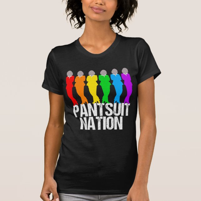 Pantsuit Nation Rainbow Women T-Shirt (Vorderseite)