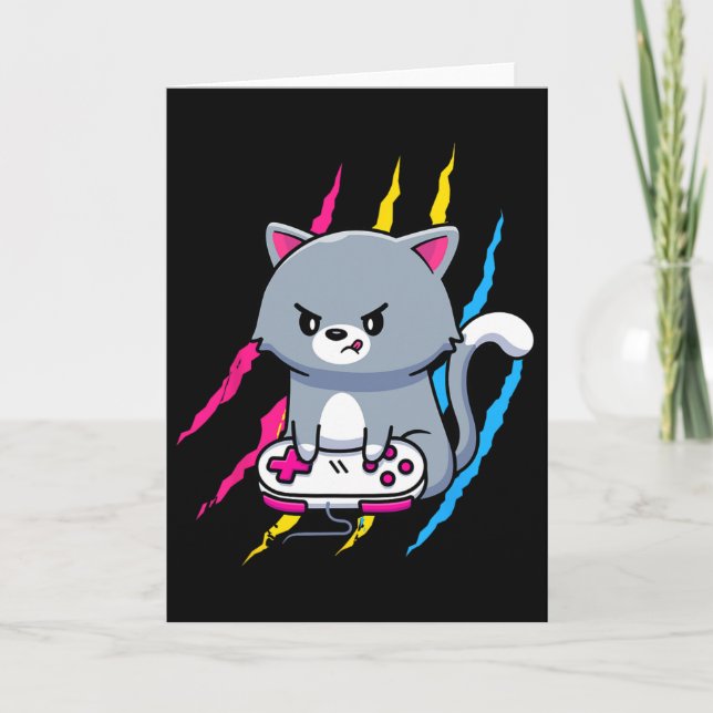 Panual Gaymer Geek Pride Lgbt Video Game Lover Gif Karte (Vorderseite)