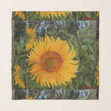 Pañuelo con girasol veraniego