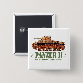 Panzer II A2 Weltkrieg Zweiter deutscher Leuchttur Button