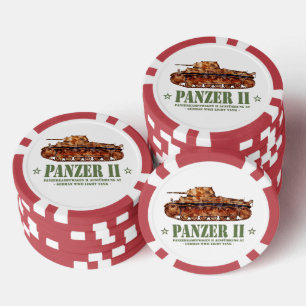 Panzer II A2 Weltkrieg Zweiter deutscher Leuchttur Pokerchips