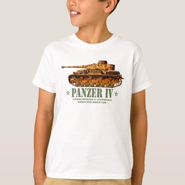 Panzer IV D Zweiter Weltkrieg Mittelalter Zweiter  T-Shirt (Vorderseite)