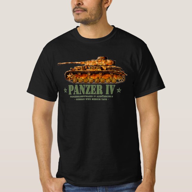 Panzer IV D Zweiter Weltkrieg Mittelalter Zweiter  T-Shirt (Vorderseite)