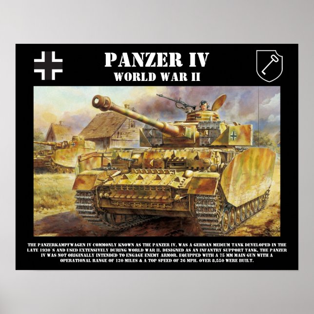 Panzer IV Tank Poster (Vorne)