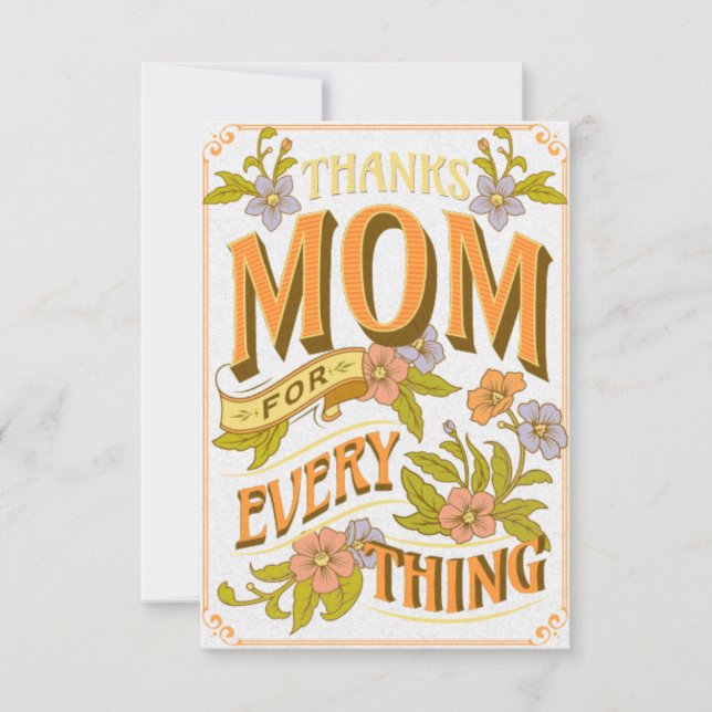 Panzer Mama für alles Dankeskarte (Vorderseite)