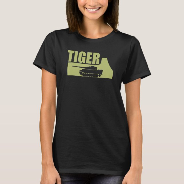 Panzer VI Tiger 1 Deutscher Westen2 1 T-Shirt (Vorderseite)