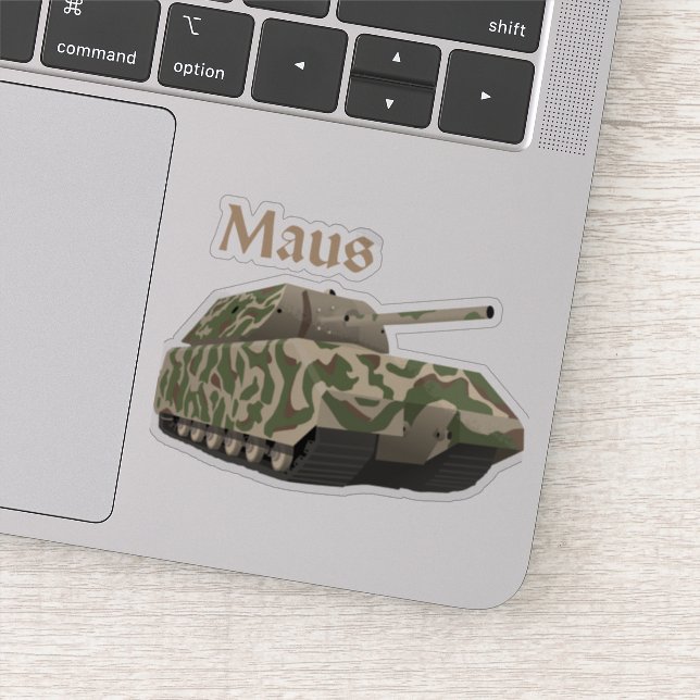Panzer VIII Maus German WW2 Battle Tank Aufkleber (Detail)