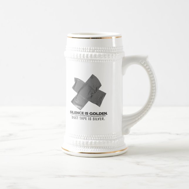 Panzerklebeband - Reden ist Silber, schweigen ist Bierglas (Rechts)