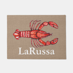 Panzerkrebs-Imitat-Leinwand Louisianas Cajun Fußmatte