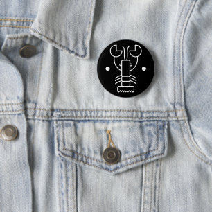 Panzerkrebs-Knopf Button