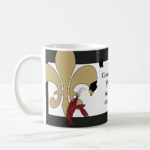 Panzerkrebs-Lilien-Abschluss-Schwarz-Gold Tasse
