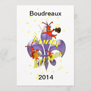 Panzerkrebs-Lilien-Familien-Wiedersehen Einladung