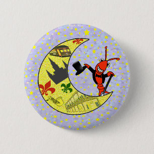 Panzerkrebs-Zylinder-Halbmond-Mond Button