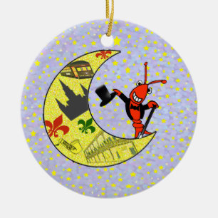 Panzerkrebs-Zylinder-Halbmond-Mond Keramikornament