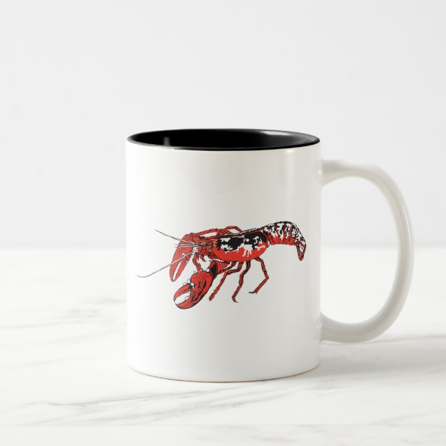 Panzerkrebse Zweifarbige Tasse (Rechts)