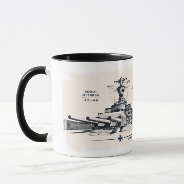 Panzerschiff Deutschland Tasse (Links)