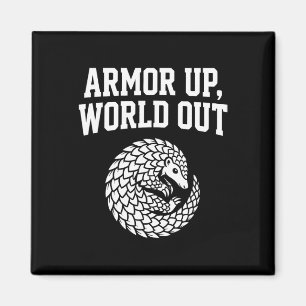Panzerung Welt Außenseiter Pangolin Introvertierte Magnet