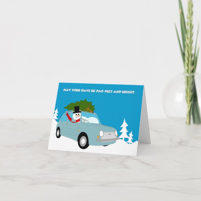 Pao Holiday Card Karte (Vorderseite)