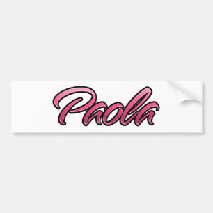 Paola verblasste rosa Aufkleber Sticker Autoaufkleber