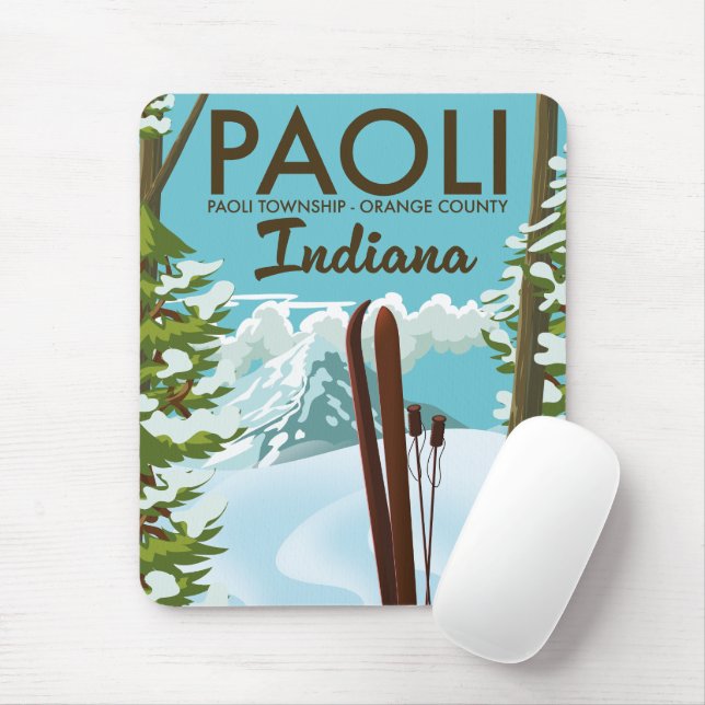 Paoli Orange Landkreis Indiana Skipster Mousepad (Mit Mouse)