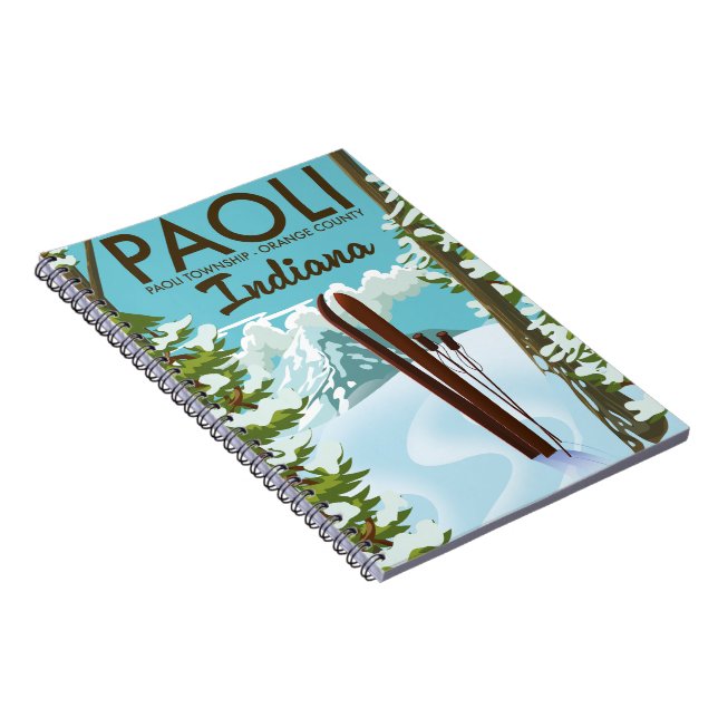 Paoli Orange Landkreis Indiana Skipster Notizblock (Rechte Seite)
