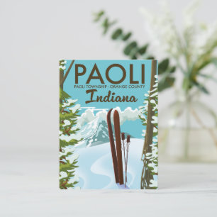 Paoli Orange Landkreis Indiana Skipster Postkarte