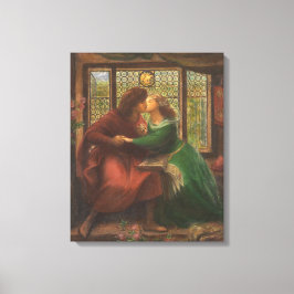 Paolo und Francesca da Rimini (von Rossetti) Leinwanddruck