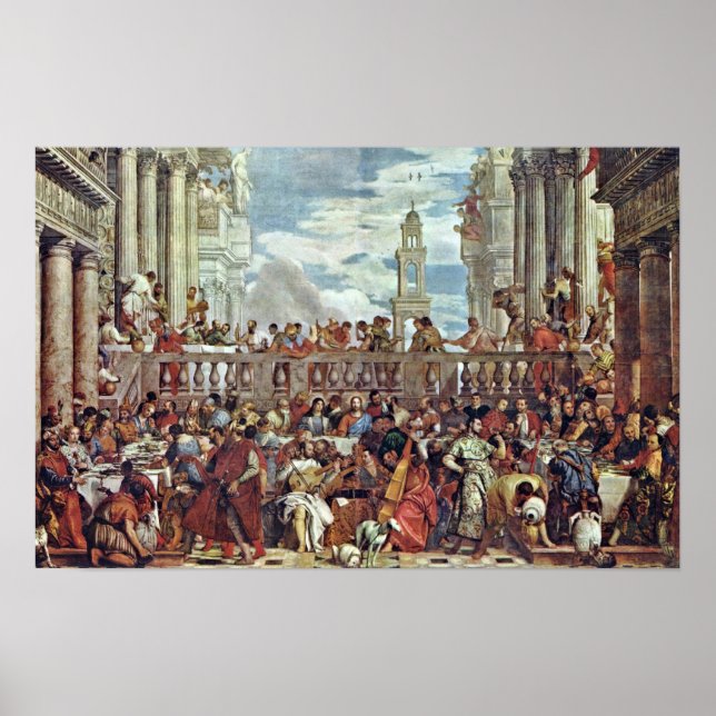 Paolo Veronese - Hochzeit in Cana Poster (Vorne)
