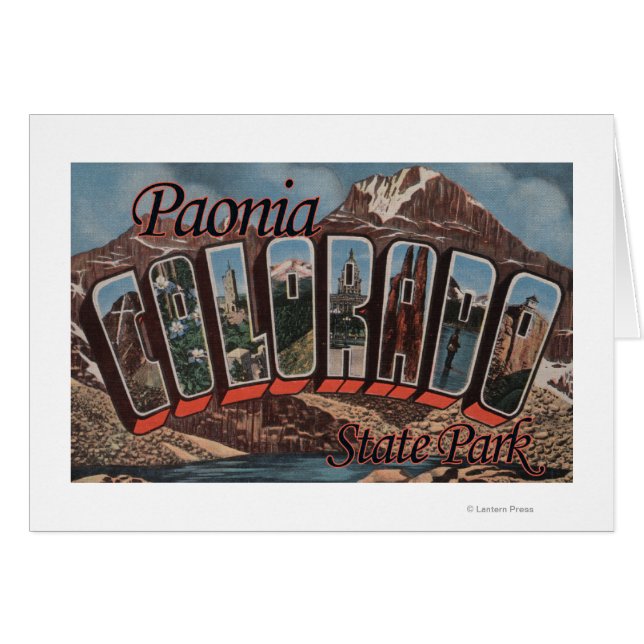 Paonia Staat Park, Colorado - Große Briefmarkensze (Vorderseite (Horizontal))