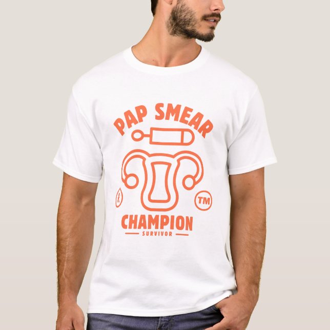 Pap-Abstrich-Champion-Überlebende T-Shirt (Vorderseite)