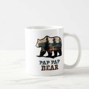 Pap-pap Bär Vintage Retro Lustiger Pappap Opa  Kaffeetasse