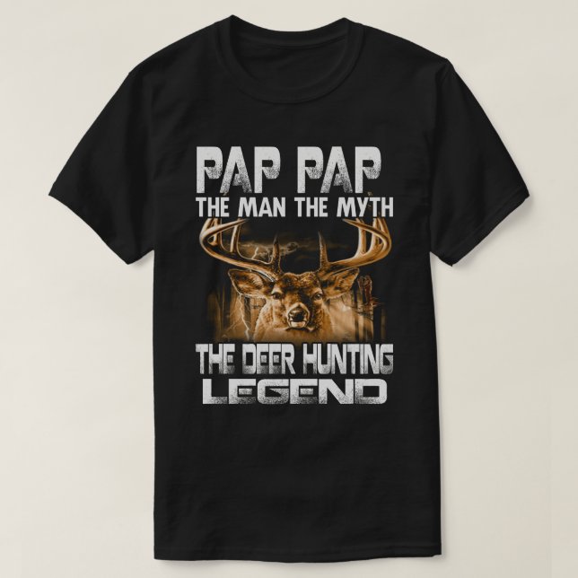 PAP PAP PAP Der Mythos der Hirschjagd Legende T-Shirt (Design vorne)