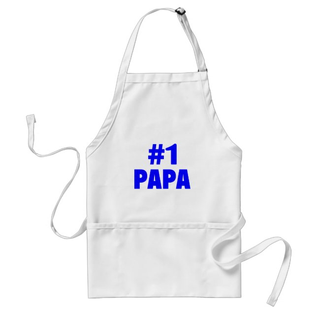Papa #1 (blau) schürze (Vorne)