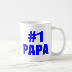 Papa #1 (blau) tasse