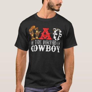 Papa 1. erster Geburtstag Cowboy Western Rodeo-Par T-Shirt